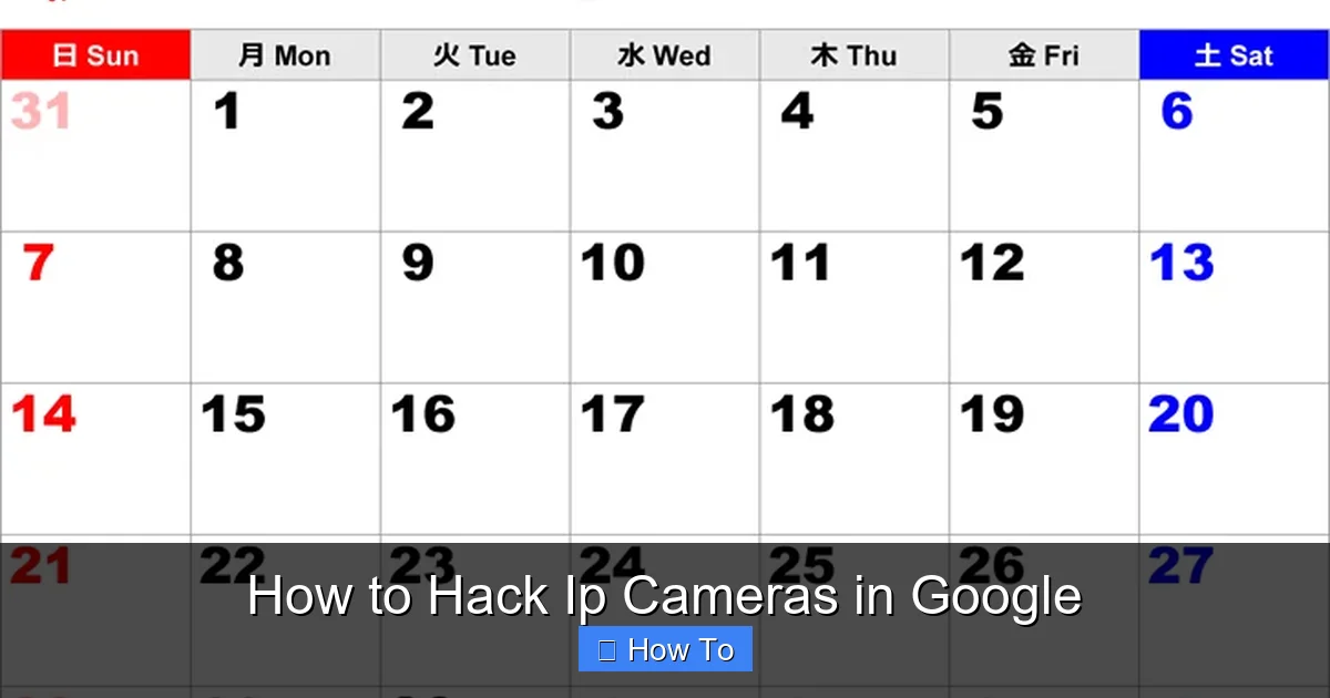How to Hack Ip Cameras in Google