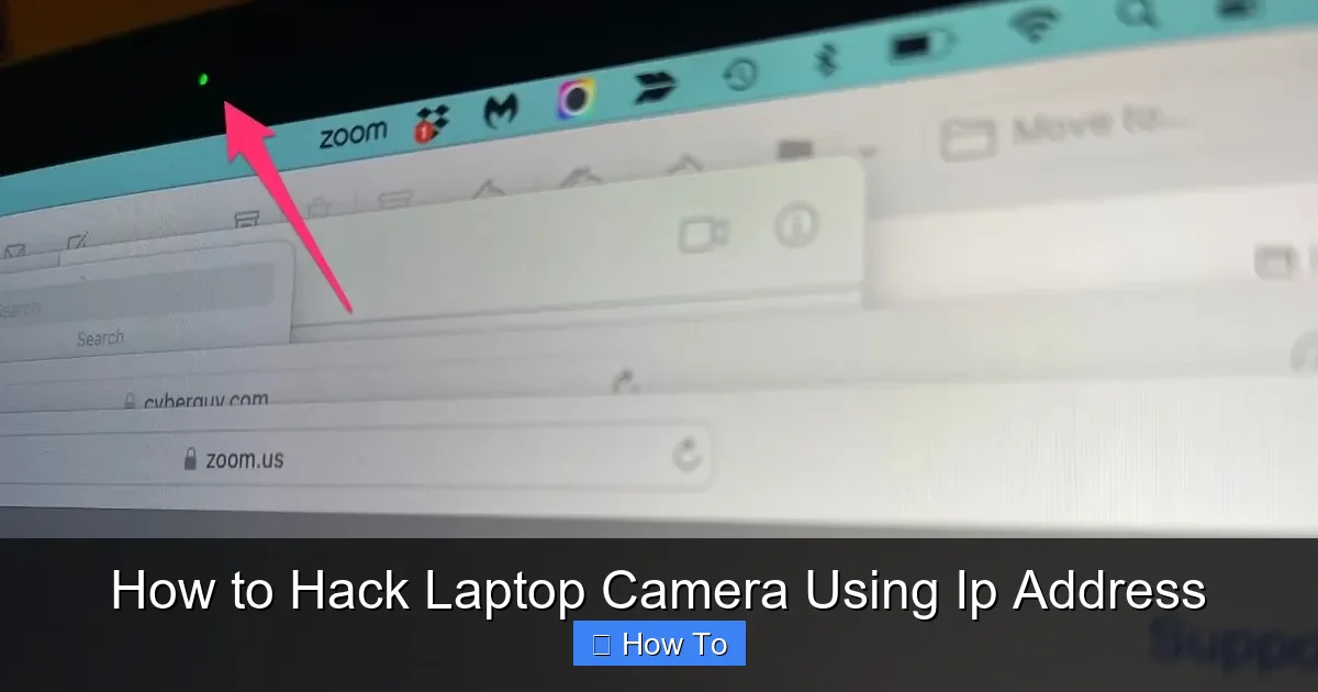 How to Hack Laptop Camera Using Ip Address