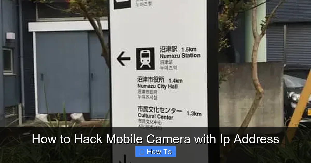 How to Hack Mobile Camera with Ip Address