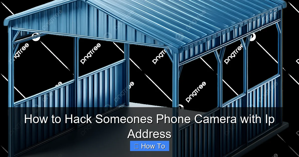 How to Hack Someones Phone Camera with Ip Address