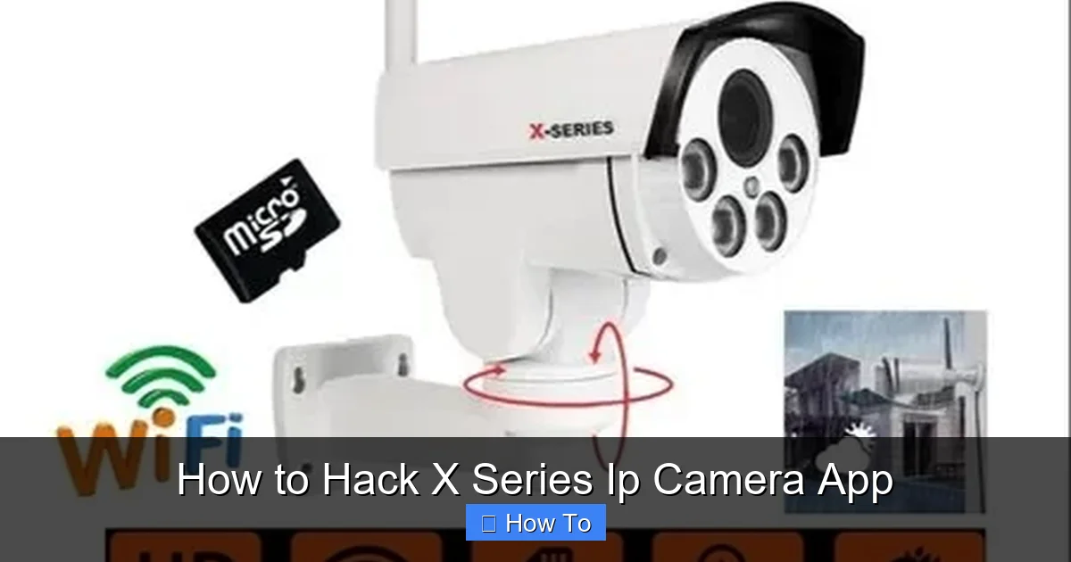 How to Hack X Series Ip Camera App