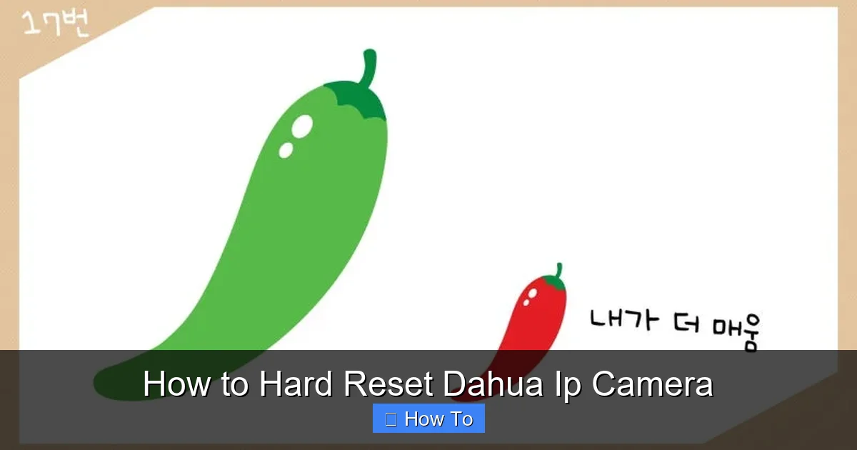 How to Hard Reset Dahua Ip Camera