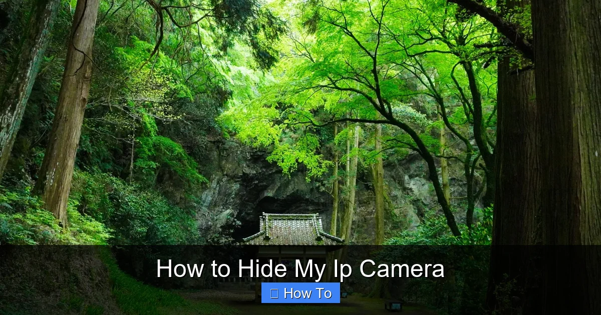 How to Hide My Ip Camera