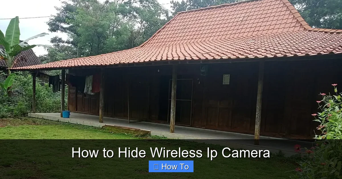 How to Hide Wireless Ip Camera