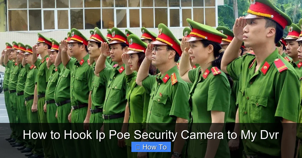How to Hook Ip Poe Security Camera to My Dvr