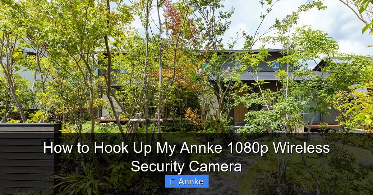 How to Hook Up My Annke 1080p Wireless Security Camera