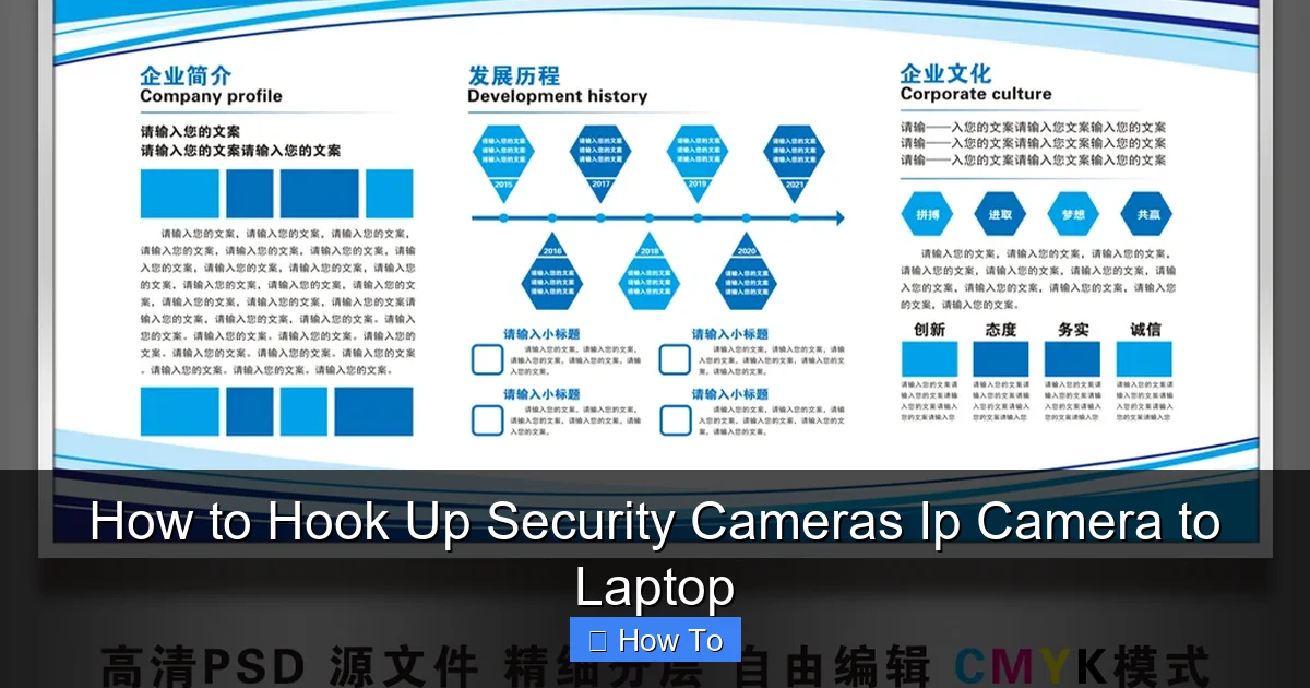 How to Hook Up Security Cameras Ip Camera to Laptop