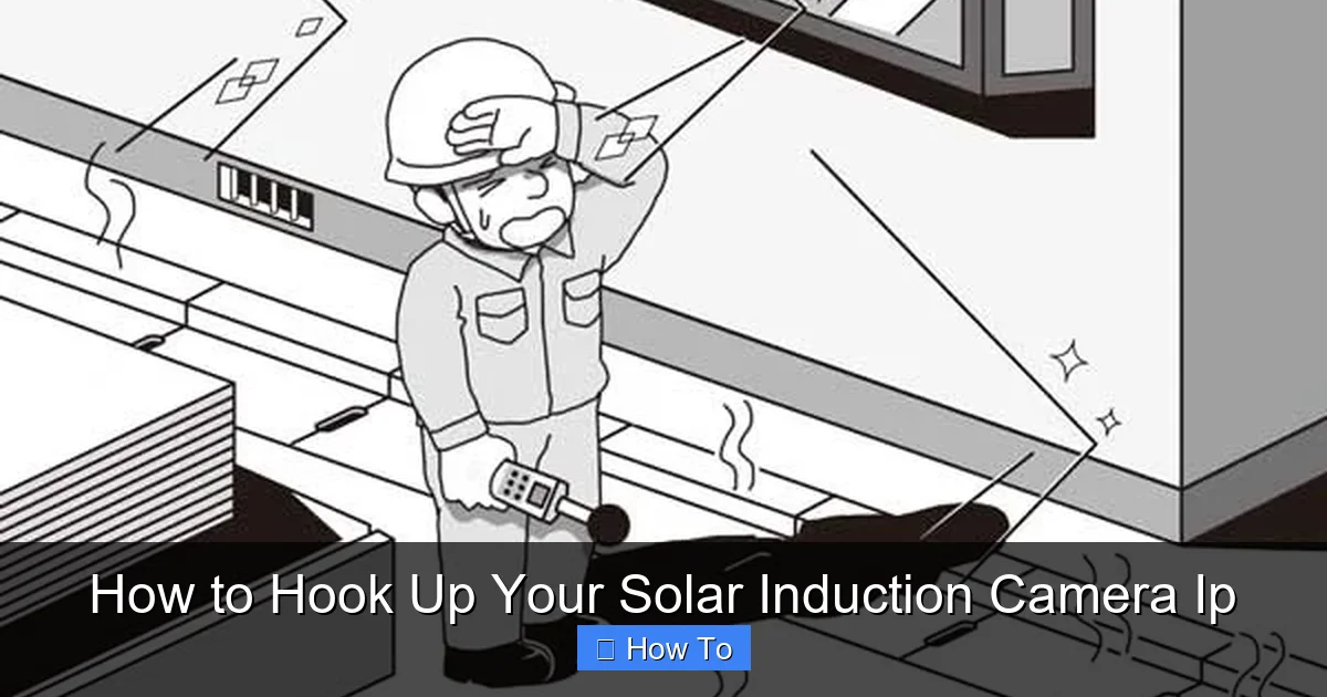 How to Hook Up Your Solar Induction Camera Ip