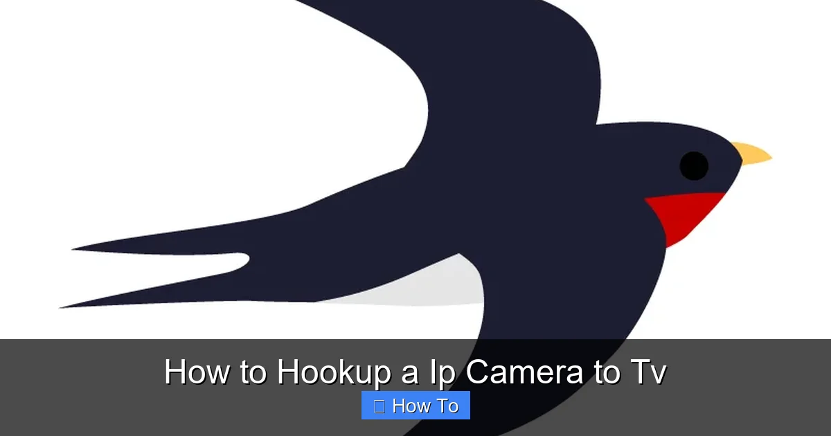 How to Hookup a Ip Camera to Tv