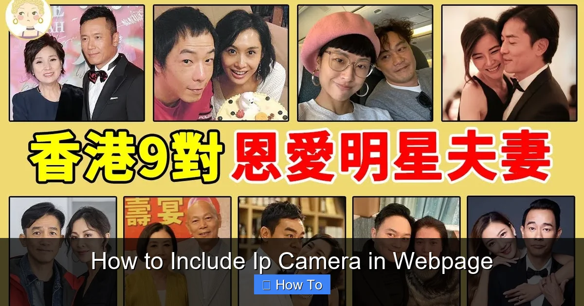 How to Include Ip Camera in Webpage