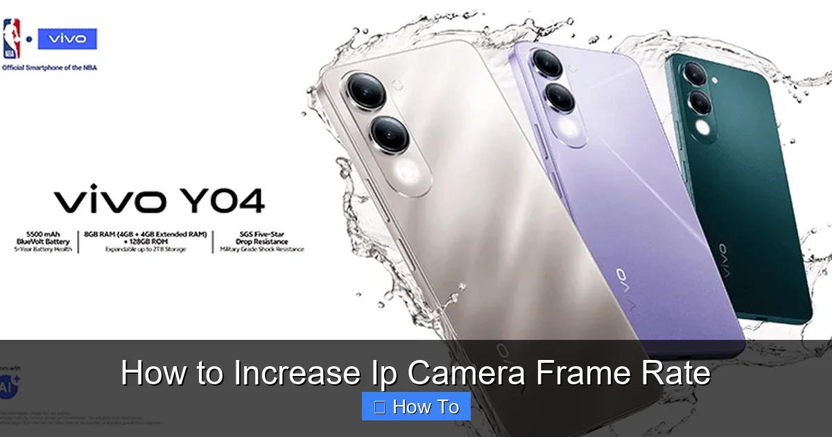 How to Increase Ip Camera Frame Rate