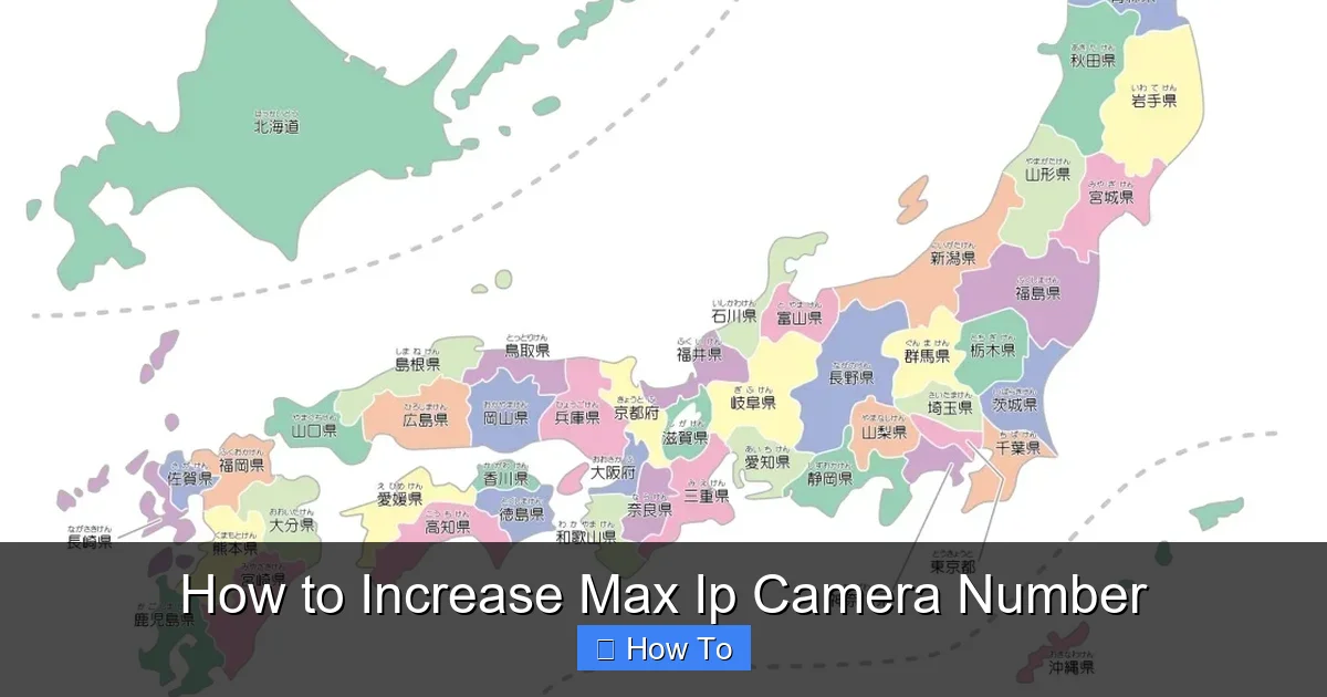 How to Increase Max Ip Camera Number