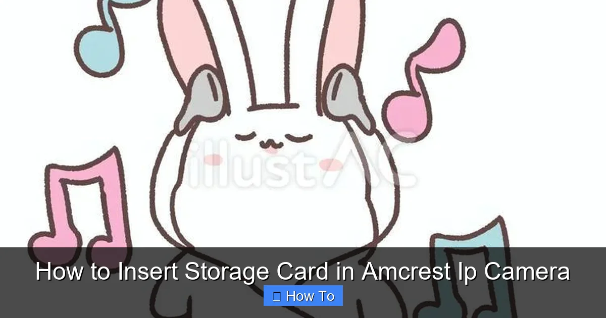 How to Insert Storage Card in Amcrest Ip Camera
