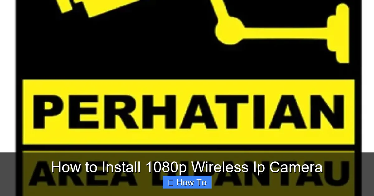 How to Install 1080p Wireless Ip Camera