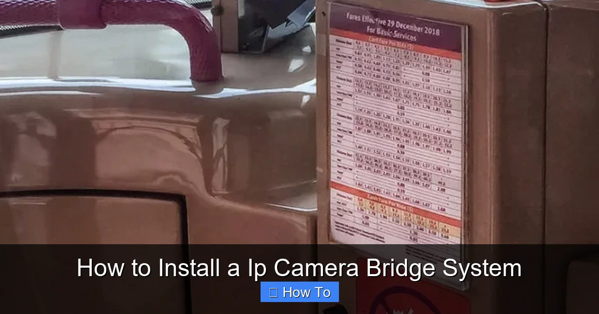 How to Install a Ip Camera Bridge System