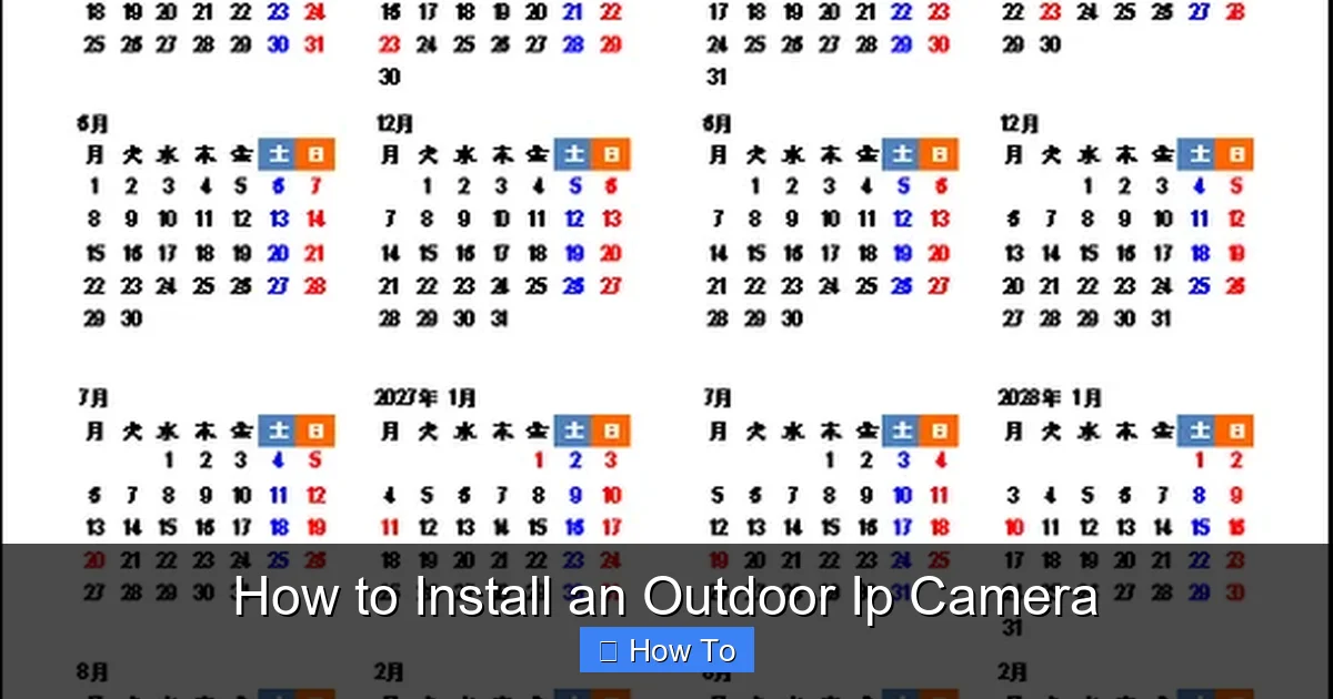 How to Install an Outdoor Ip Camera