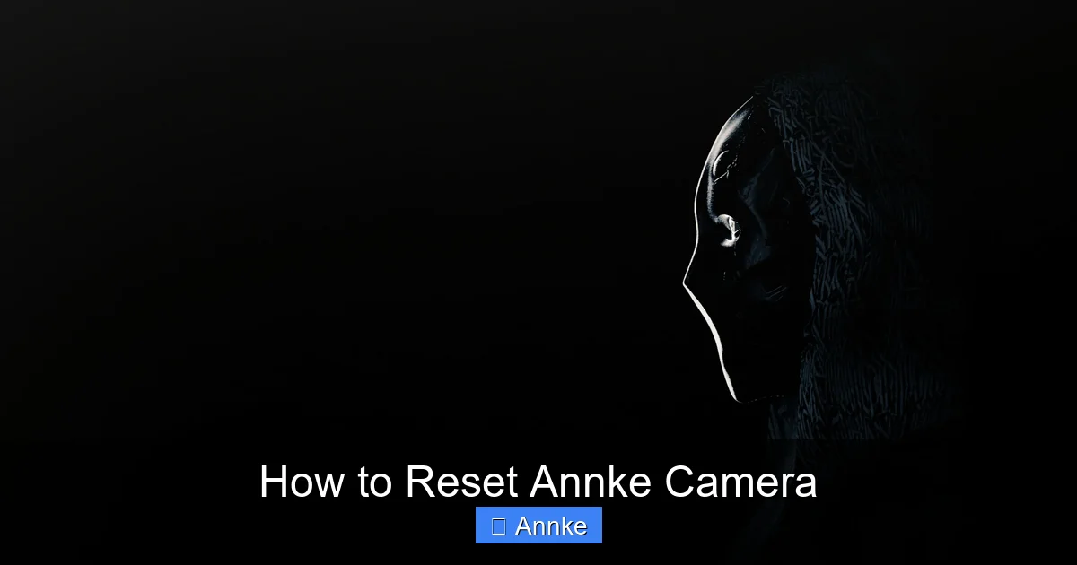 How to Reset Annke Camera