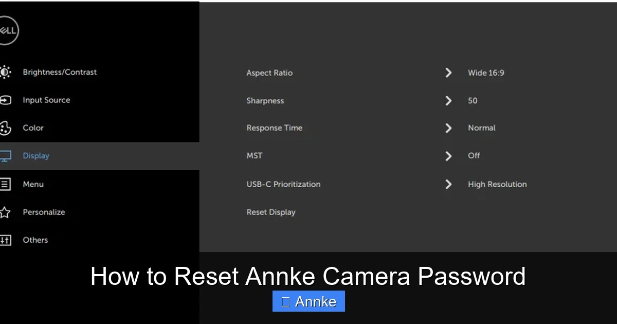 How to Reset Annke Camera Password