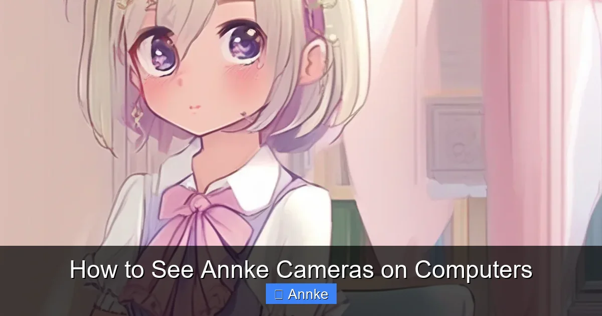 How to See Annke Cameras on Computers