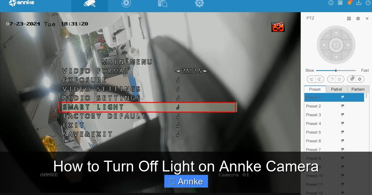 How to Turn Off Light on Annke Camera