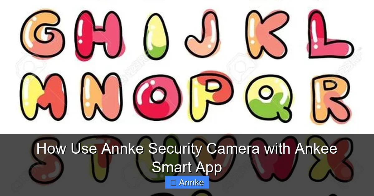 How Use Annke Security Camera with Ankee Smart App