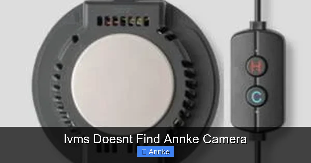 Ivms Doesnt Find Annke Camera