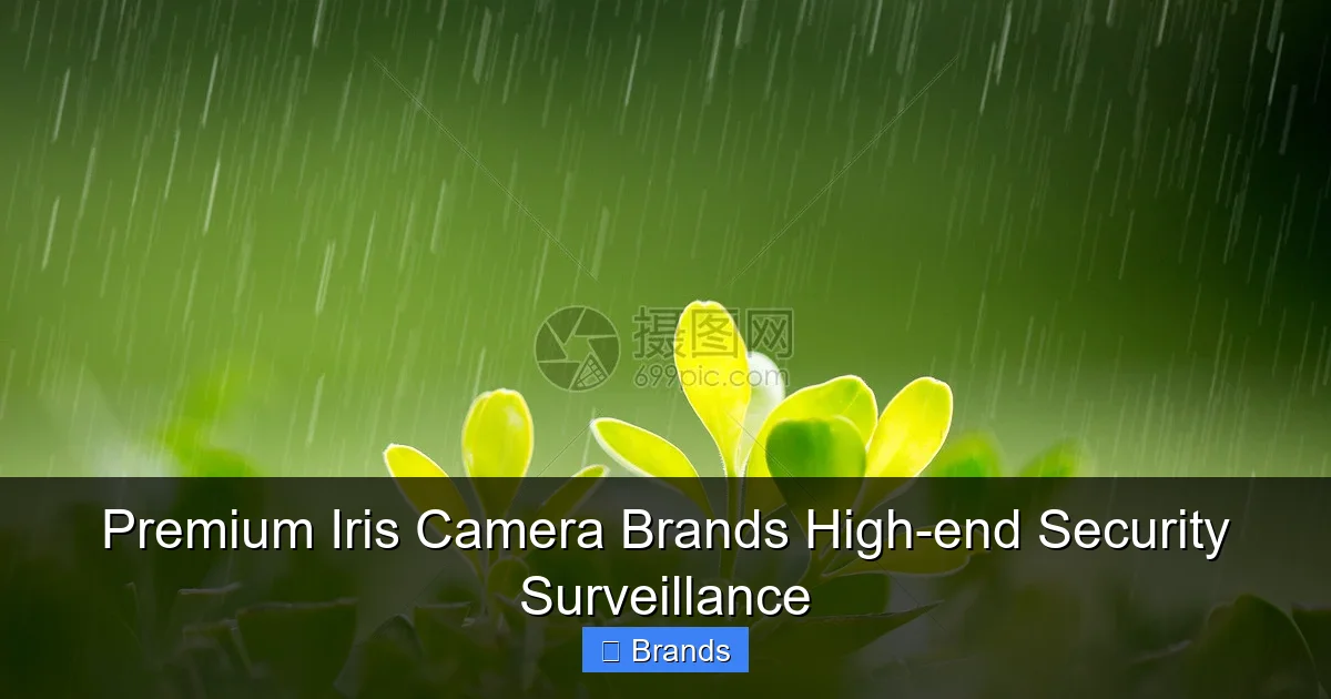 Premium Iris Camera Brands High-end Security Surveillance