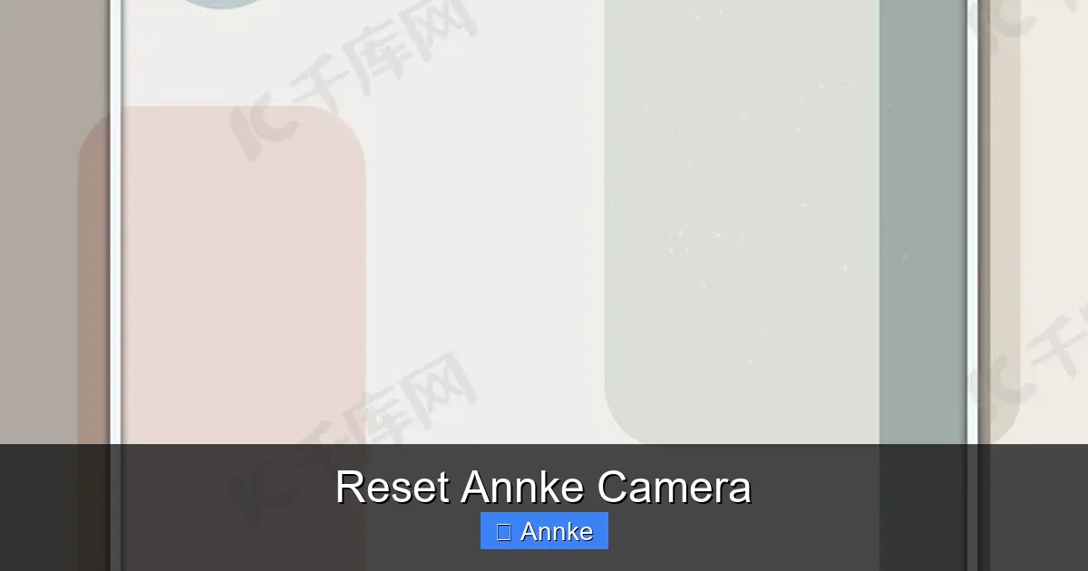 Reset Annke Camera