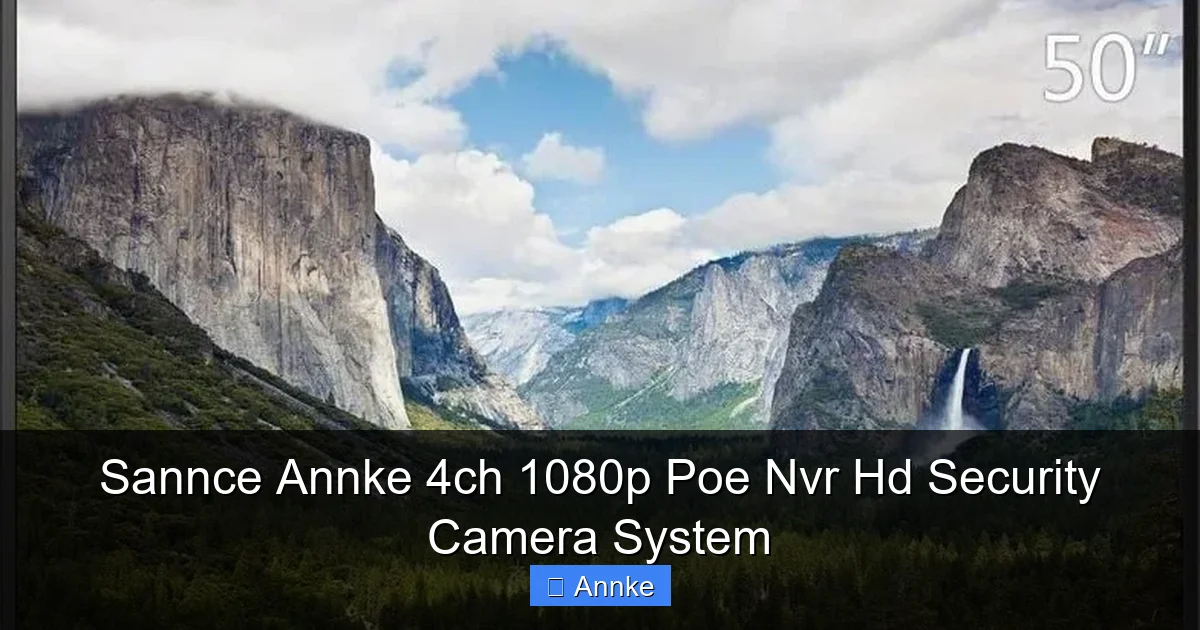 Sannce Annke 4ch 1080p Poe Nvr Hd Security Camera System