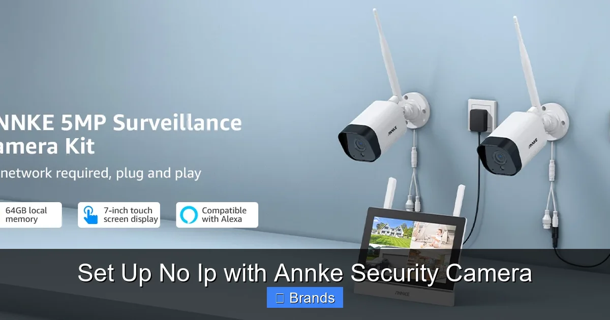 Set Up No Ip with Annke Security Camera