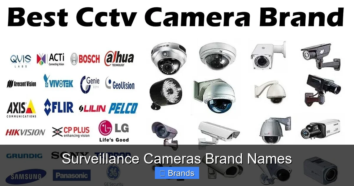 Surveillance Cameras Brand Names