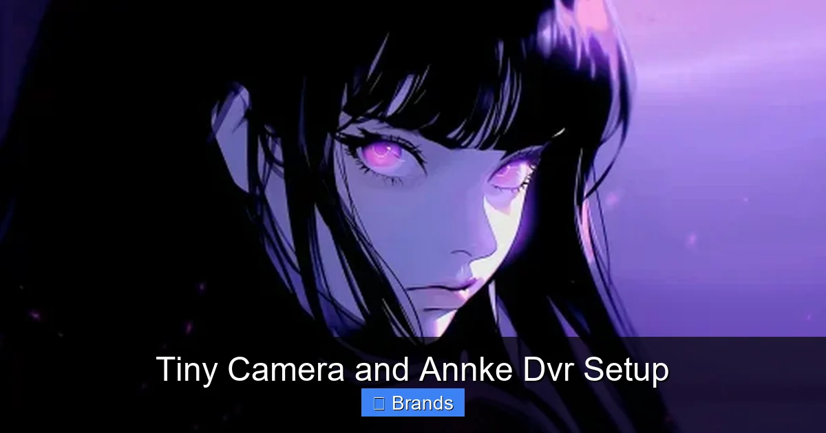 Tiny Camera and Annke Dvr Setup