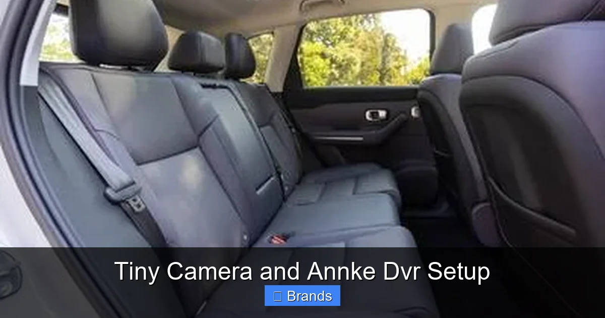 Tiny Camera and Annke Dvr Setup