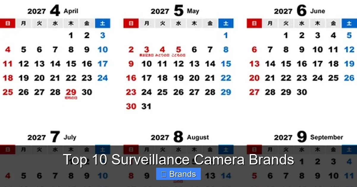 Top 10 Surveillance Camera Brands
