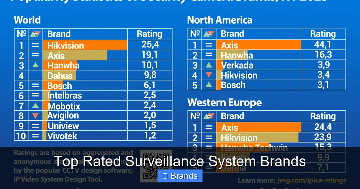 Top Rated Surveillance System Brands