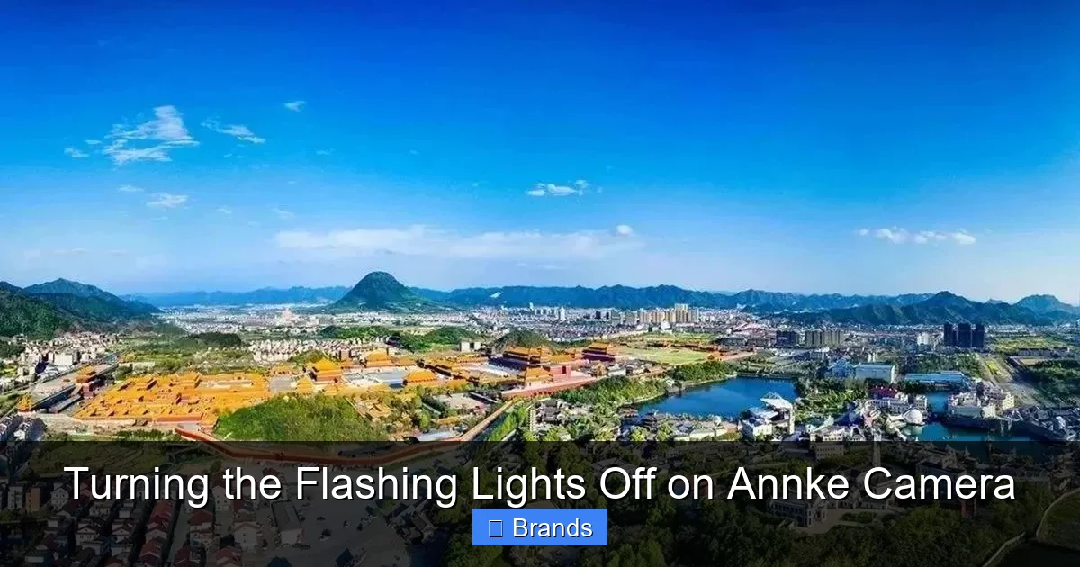 Turning the Flashing Lights Off on Annke Camera