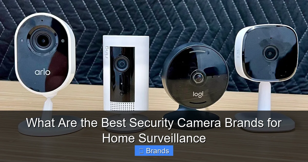 What Are the Best Security Camera Brands for Home Surveillance