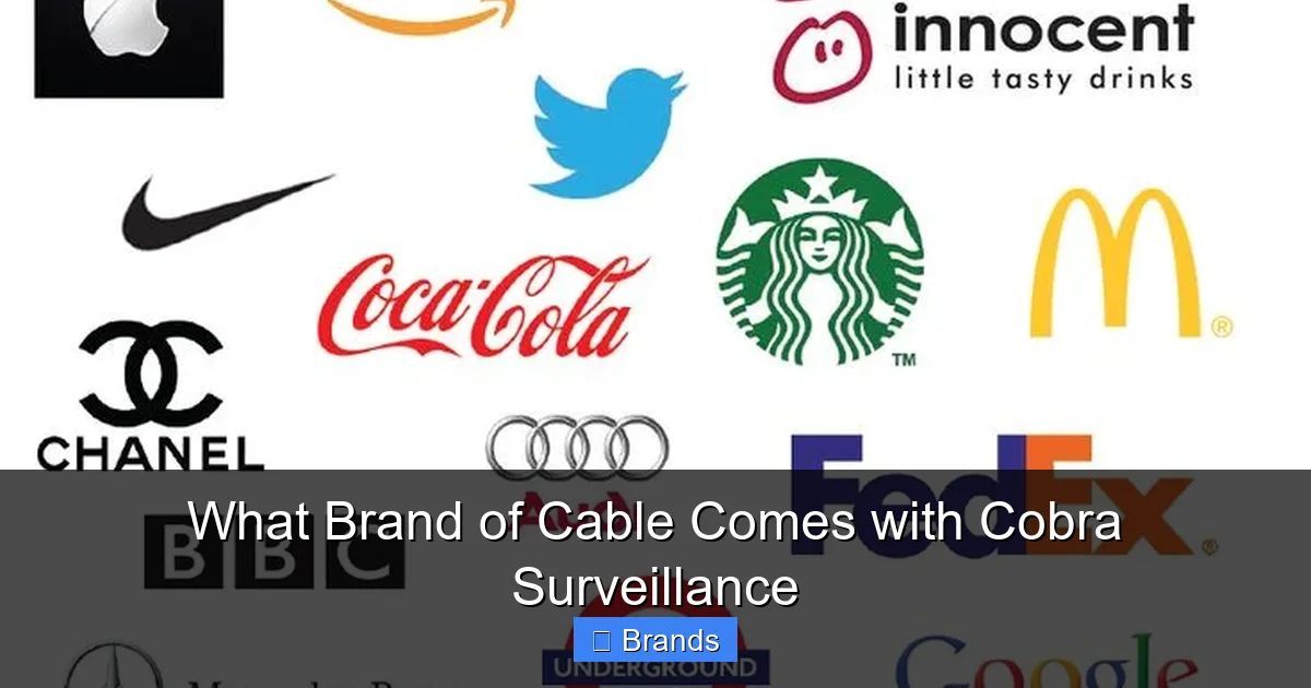 What Brand of Cable Comes with Cobra Surveillance