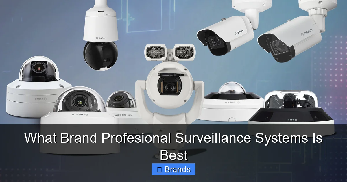 What Brand Profesional Surveillance Systems Is Best