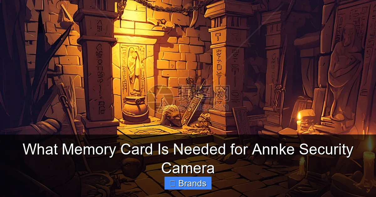 What Memory Card Is Needed for Annke Security Camera