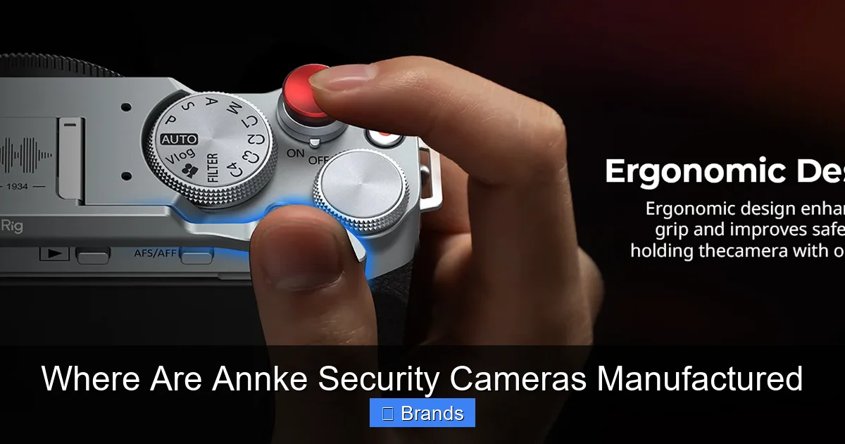 Where Are Annke Security Cameras Manufactured