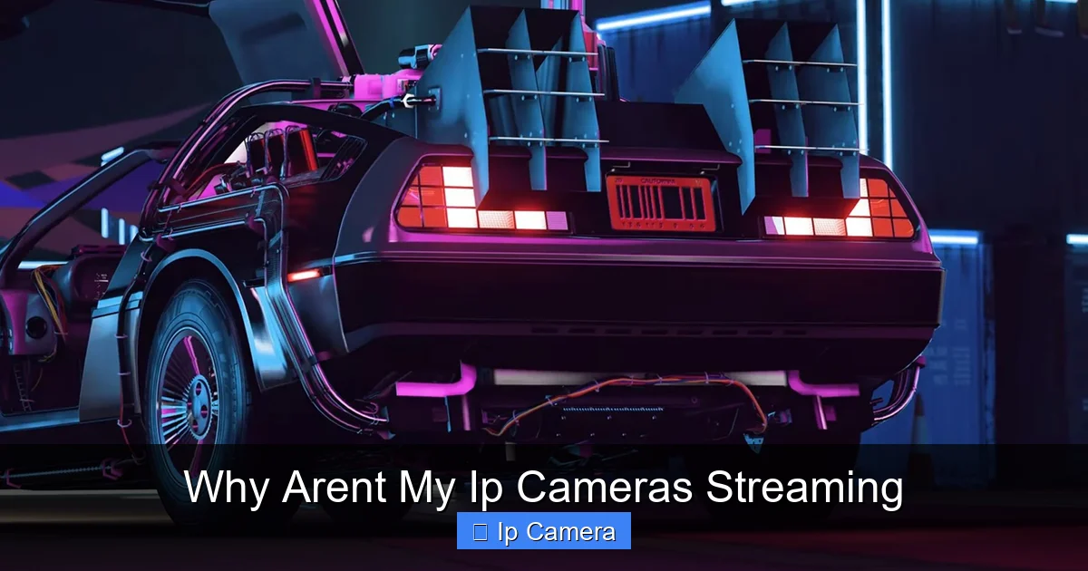 Why Arent My Ip Cameras Streaming