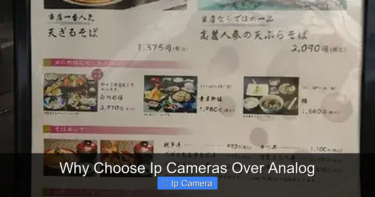 Why Choose Ip Cameras Over Analog