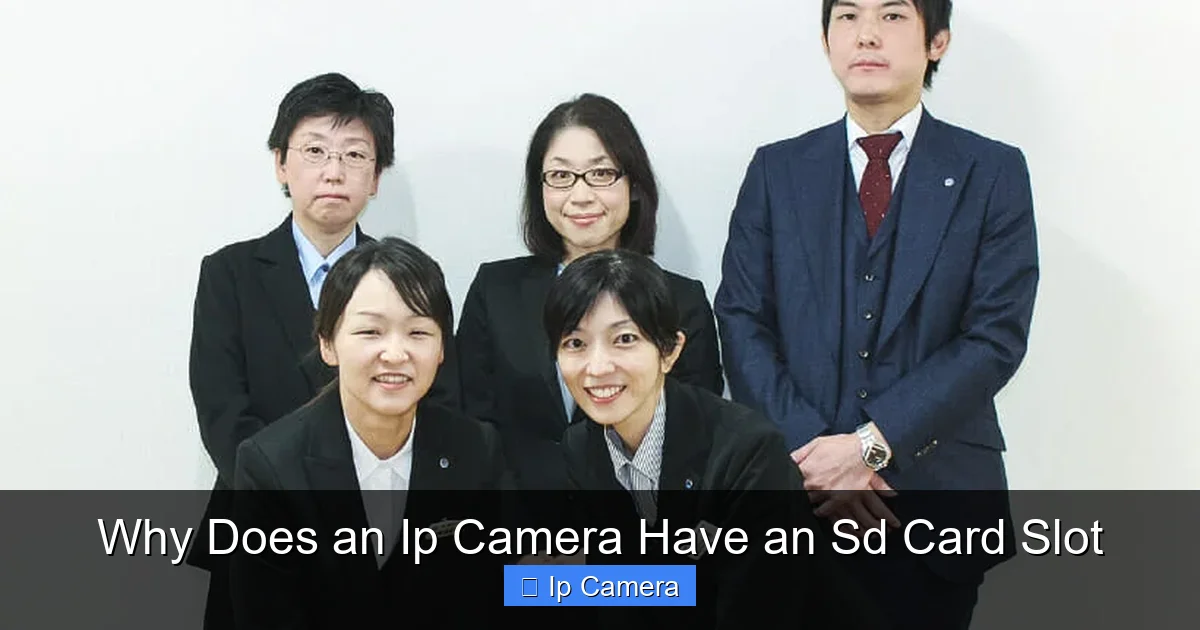 Why Does an Ip Camera Have an Sd Card Slot