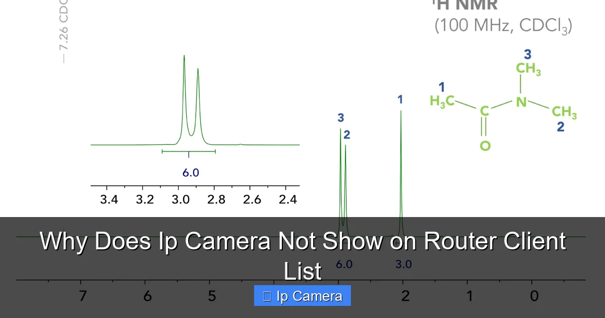 Why Does Ip Camera Not Show on Router Client List