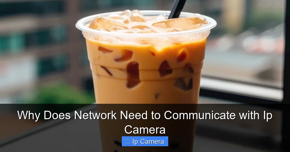 Why Does Network Need to Communicate with Ip Camera