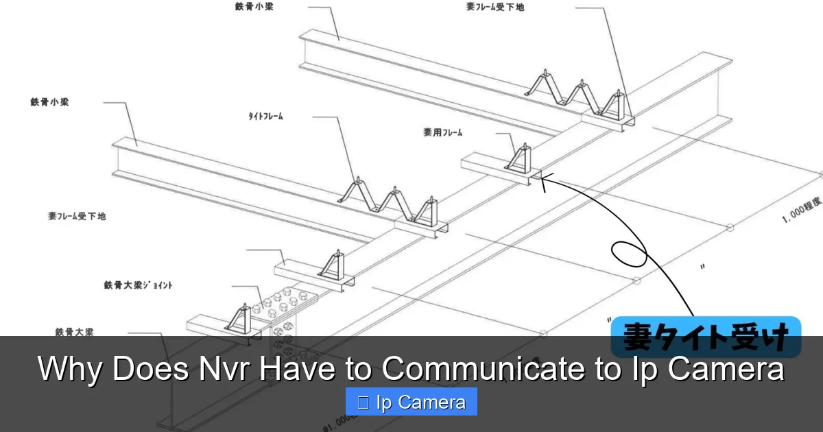 Why Does Nvr Have to Communicate to Ip Camera