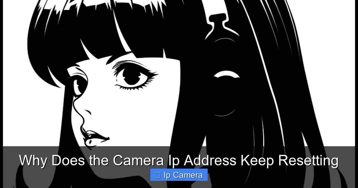 Why Does the Camera Ip Address Keep Resetting