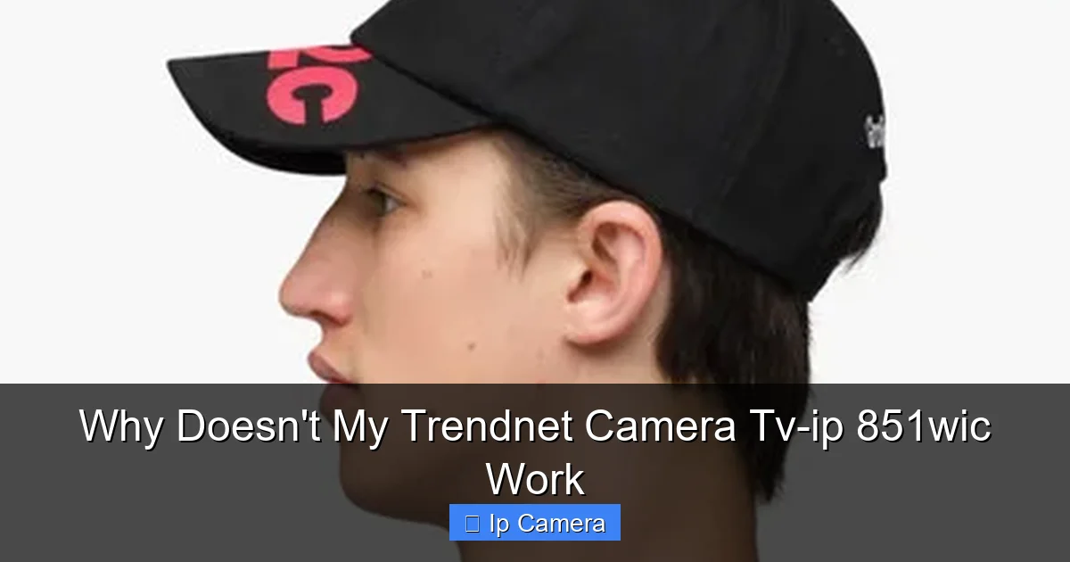 Why Doesn't My Trendnet Camera Tv-ip 851wic Work