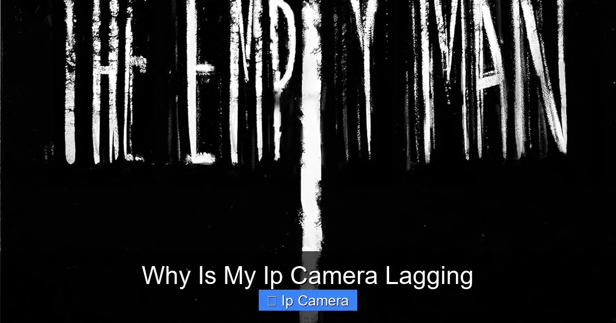 Why Is My Ip Camera Lagging